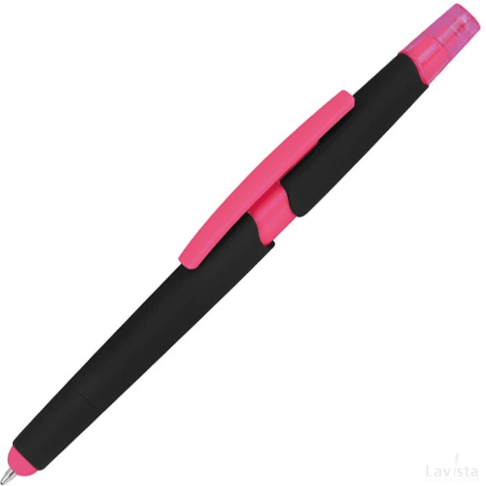 Pen met een tektstmarker roze
