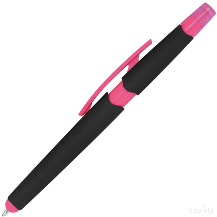 Pen met een tektstmarker roze