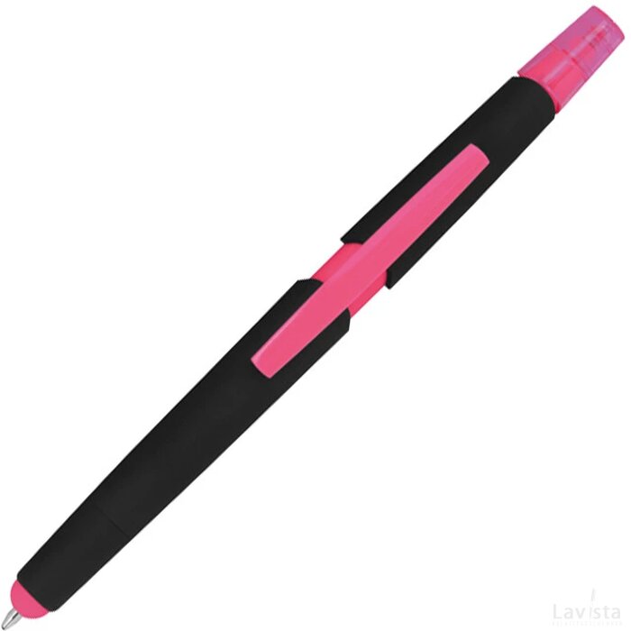 Pen met een tektstmarker roze
