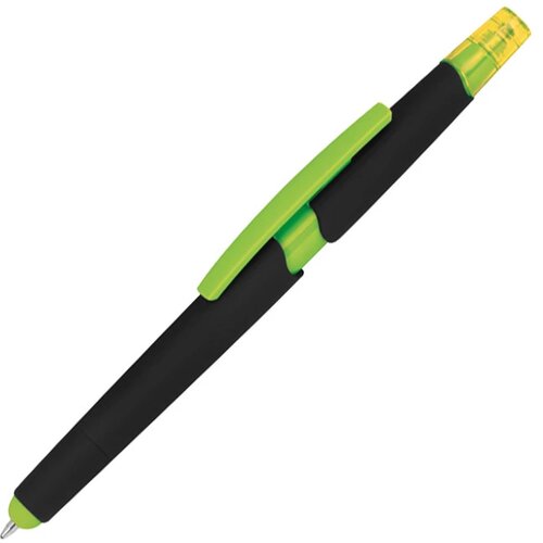 Pen met een tektstmarker appelgroen apple green