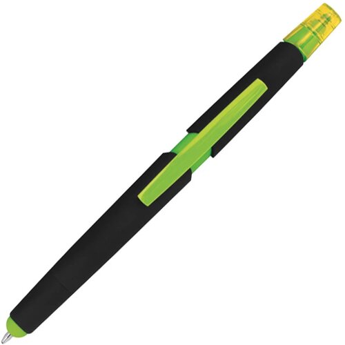 Pen met een tektstmarker appelgroen apple green