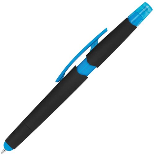 Pen met een tektstmarker lichtblauw