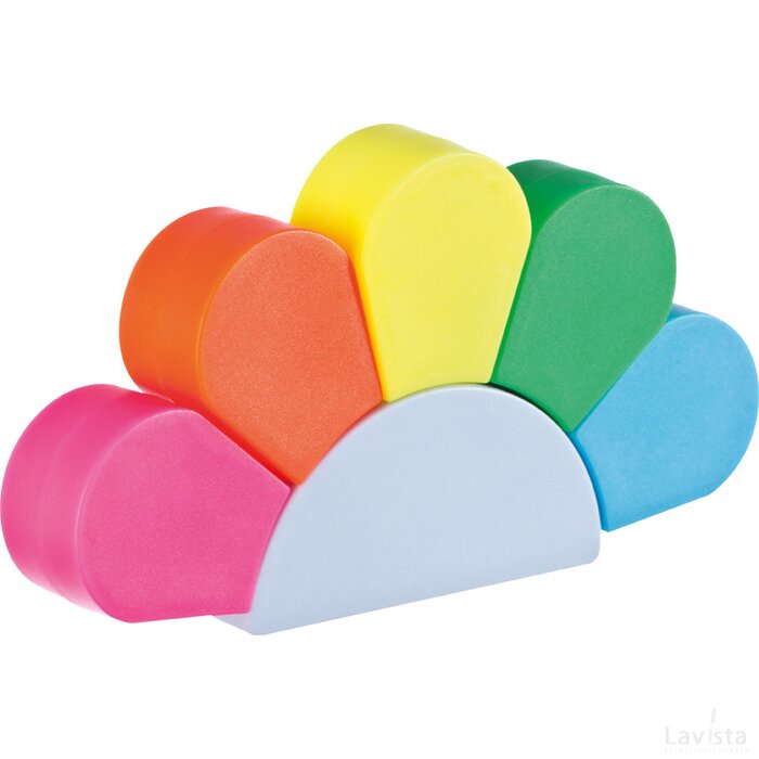 Textmarker Bloem wit