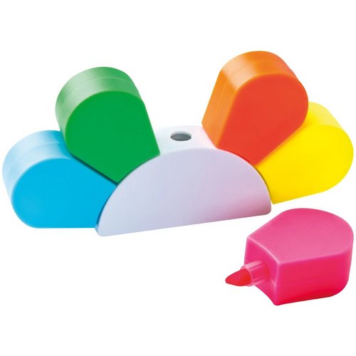 Textmarker Bloem wit