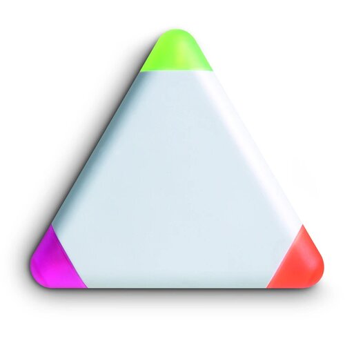 3 kleuren markeerstift Triangulo wit
