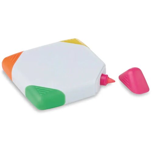 Markeerstift 4 kleuren Squarie wit