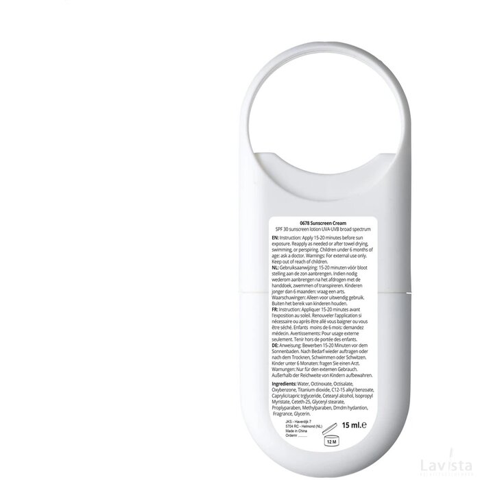 Sunscreen Cream Hookup Factor 30 Wit