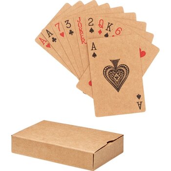Speelkaarten van recycled papie Aruba + beige Speelkaarten van recycled papie Aruba + beige