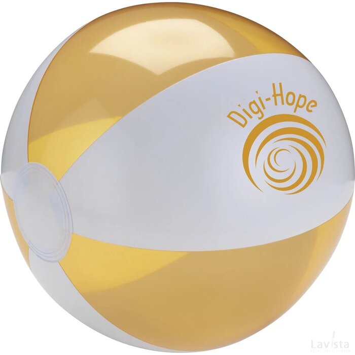 Beachball Ø 24 Cm Wit/Oranje