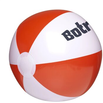 Beachball Ø 28 Cm Strandbal Wit/Groen