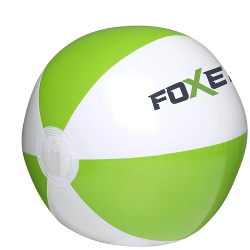 Beachball Ø 28 Cm Strandbal Wit/Groen