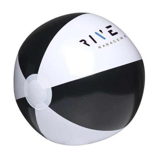 Beachball Ø 28 Cm Strandbal Wit/Zwart
