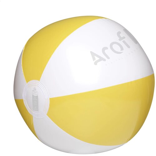 Beachball Ø 28 Cm Strandbal Wit/Geel