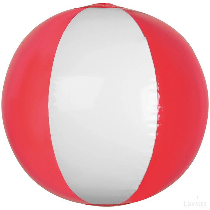 Strandbal bicolor rood