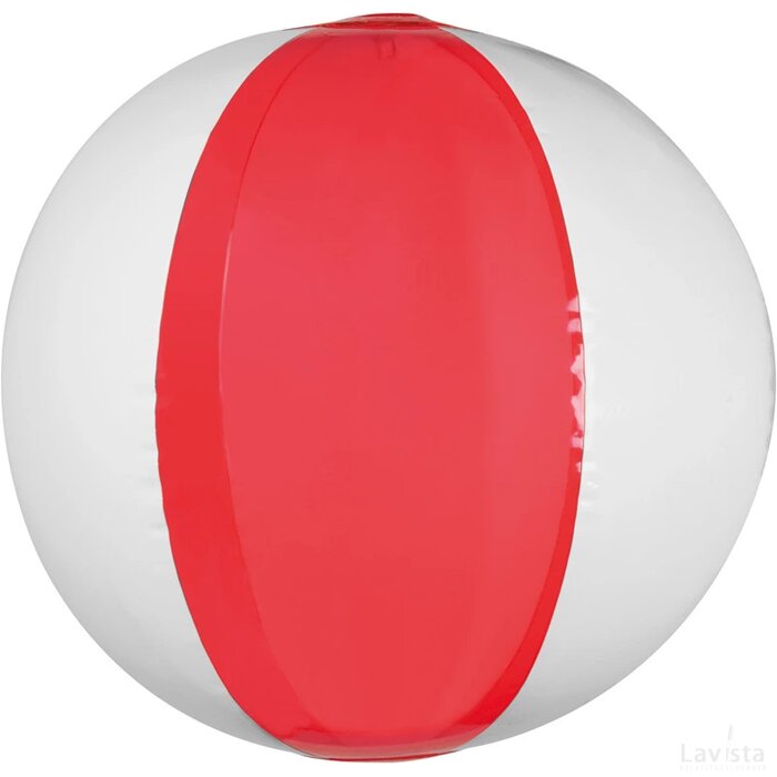Strandbal bicolor rood
