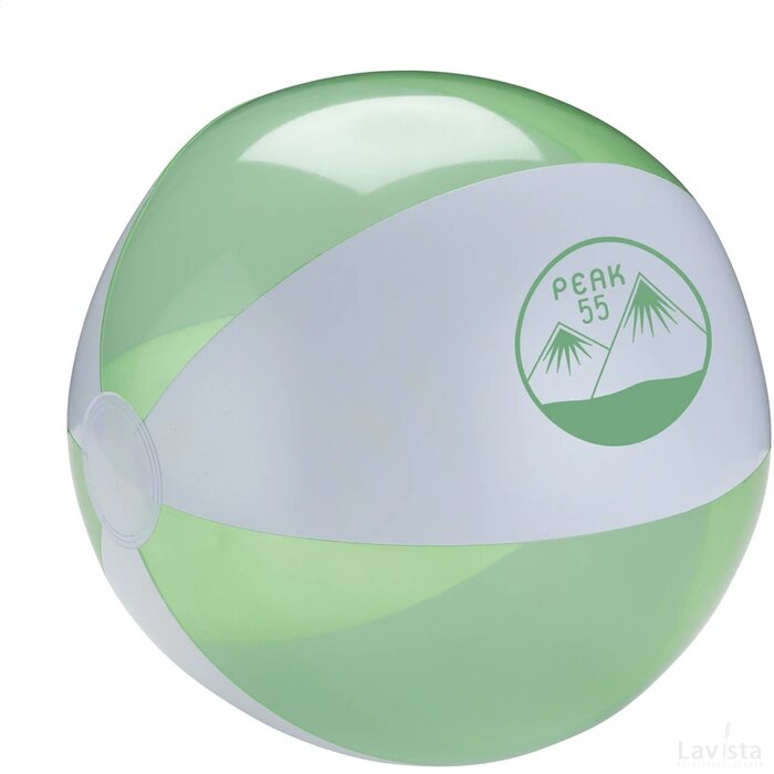 Beachball Ø 30 Cm Wit/Limegroen