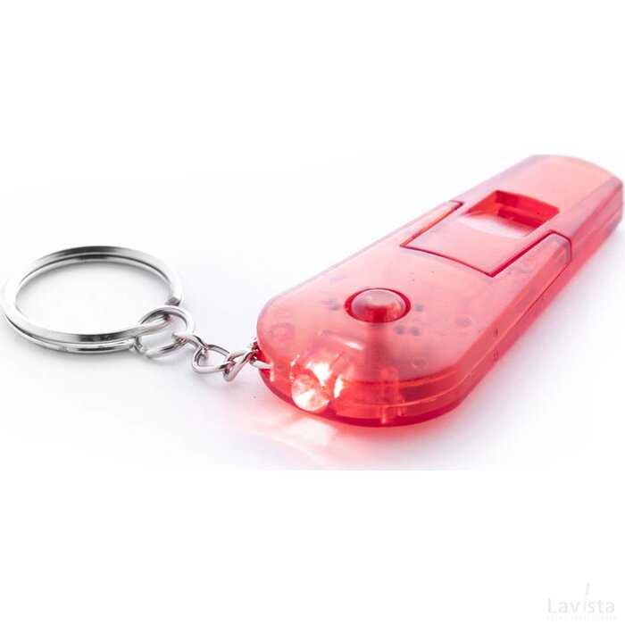 Coach Sleutelhanger Met Fluit Rood