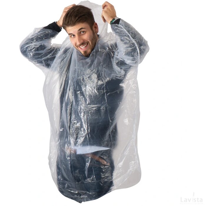 Regenponcho transparant transparant
