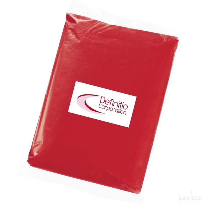 Clear Regenjas Rood