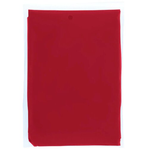 Ziva wegwerp regenponcho met opbergtasje Rood