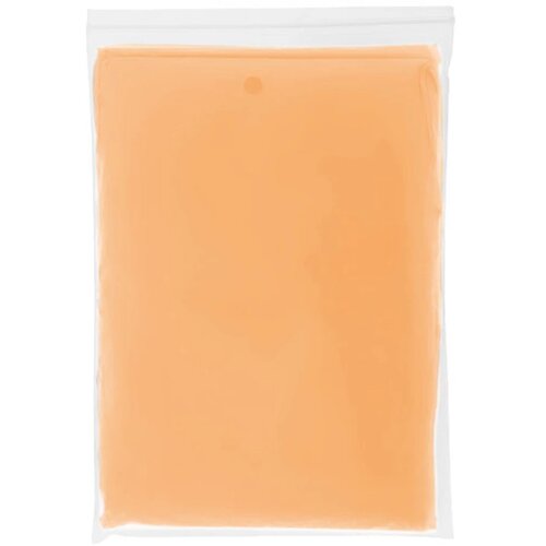 Ziva wegwerp regenponcho met opbergtasje Oranje