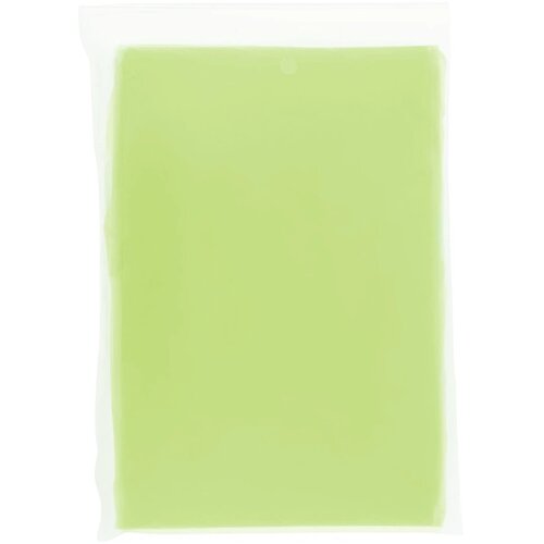 Mayan gerecyclede wegwerp regenponcho met opbergtasje Lime