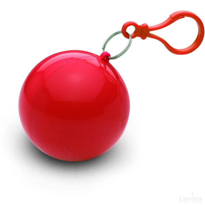 Poncho in kunststof bal Nimbus rood