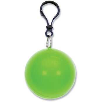 Bal met regenponcho licht groen