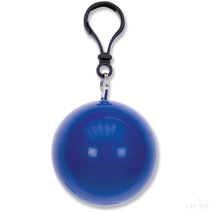 Bal met regenponcho blauw
