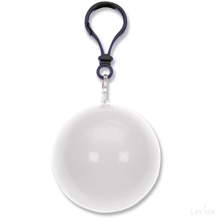 Bal met regenponcho wit