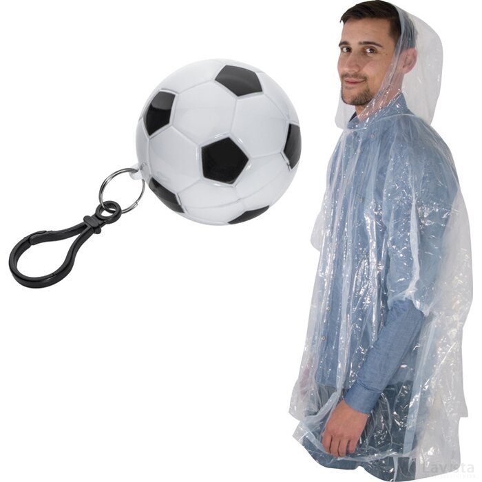 Regenponcho in voetbal multicolored