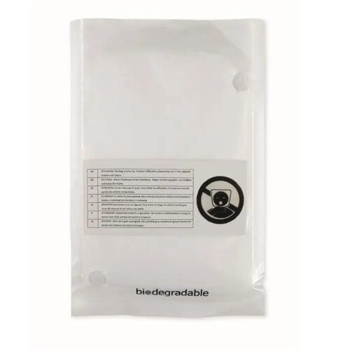 Biodegradable poncho Sprinkle pla transparant
