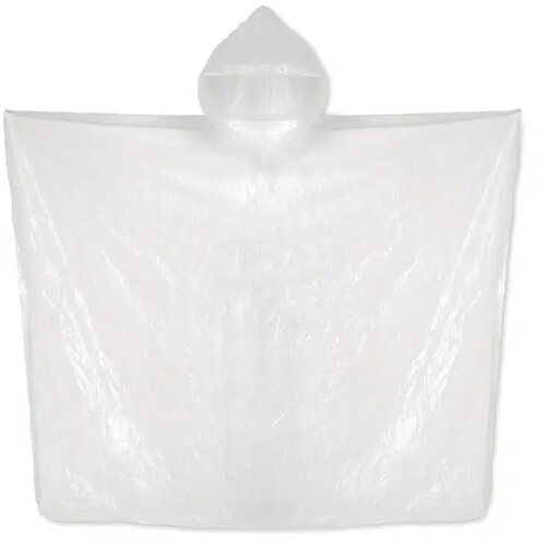 Biodegradable poncho Sprinkle pla transparant