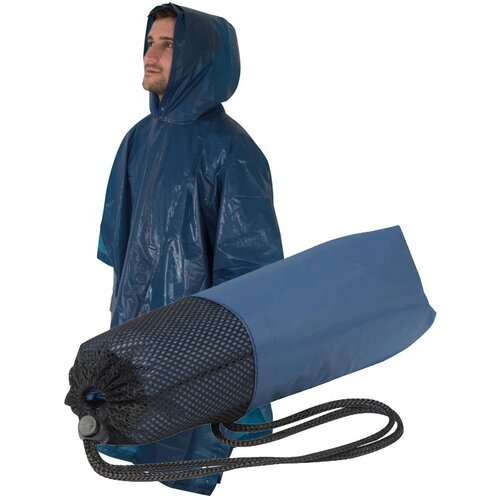 Regenponcho donkerblauw darkblue