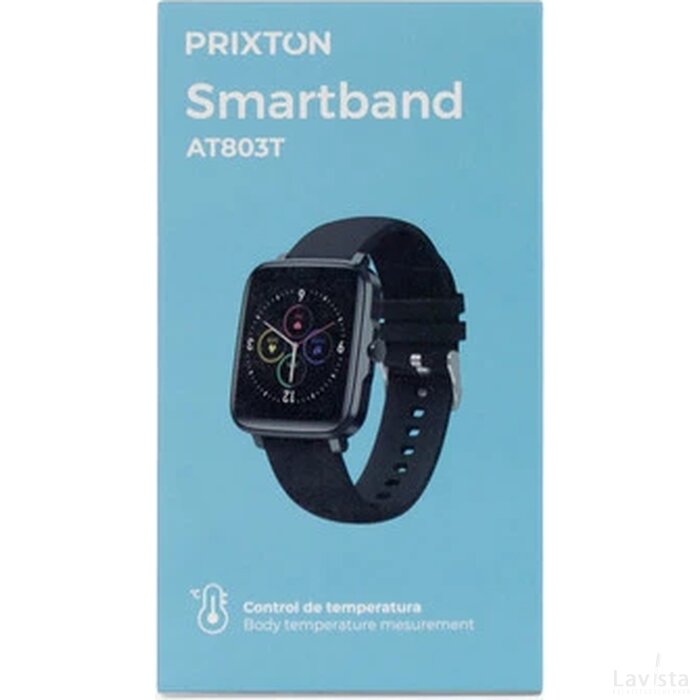 Prixton AT803 activity tracker met thermometer Zwart