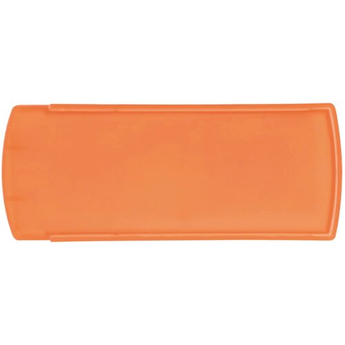 Pleisterdoosje 5 stuks frosted oranje