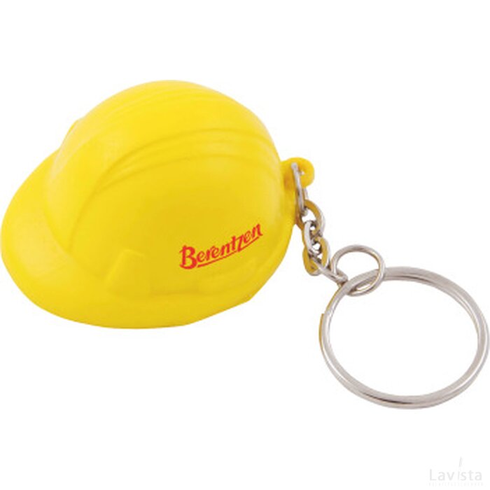 Anti-stress met sleutelhanger bouwhelm