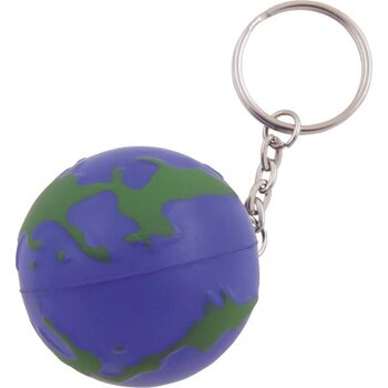 Anti-stress met sleutelhanger wereldbol Anti-stress met sleutelhanger wereldbol