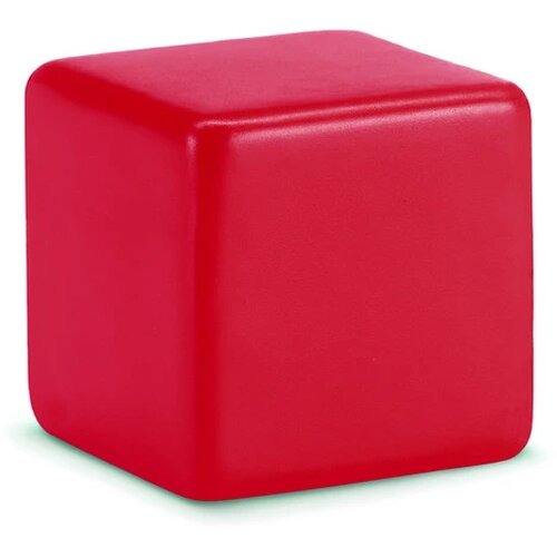 Anti-stress vierkant Squarax rood