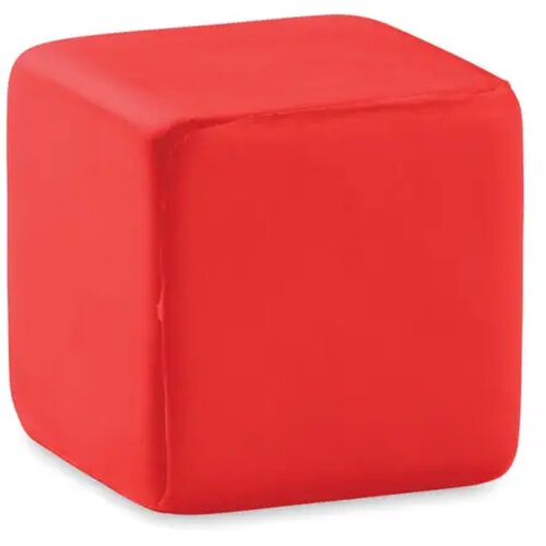 Anti-stress vierkant Squarax rood