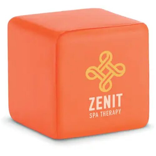 Anti-stress vierkant Squarax oranje
