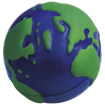 Stressglobe Ø 6,5 Cm Stressbal Blauw