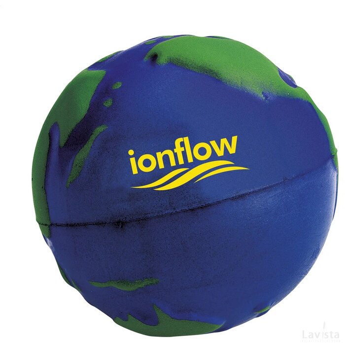 Stressglobe Ø 6,5 Cm Stressbal Blauw
