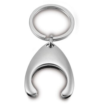 23087 Sleutelhanger Satijn Zilver