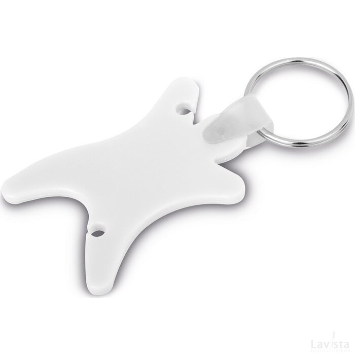23189 Sleutelhanger Met Koptelefoonhouder Wit