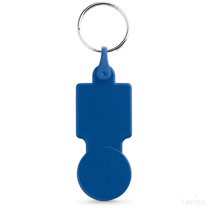 Sullivan Muntvormige Sleutelhanger Voor Winkelwagen Blauw