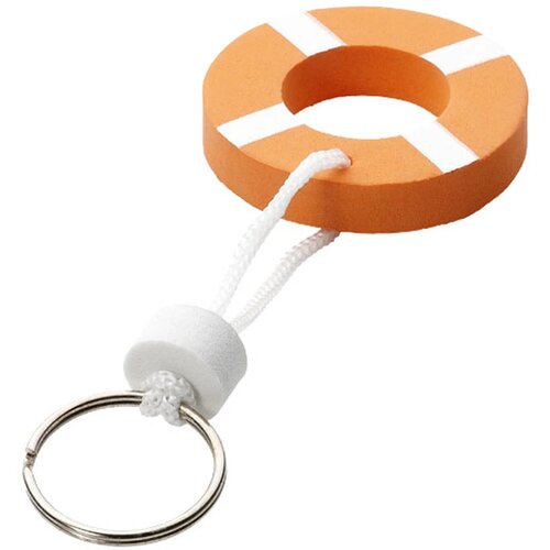 Buoy drijvende sleutelhanger Oranje,Wit Oranje, Wit