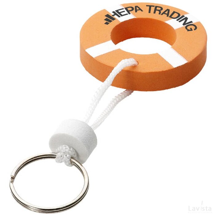Buoy drijvende sleutelhanger Oranje,Wit Oranje, Wit