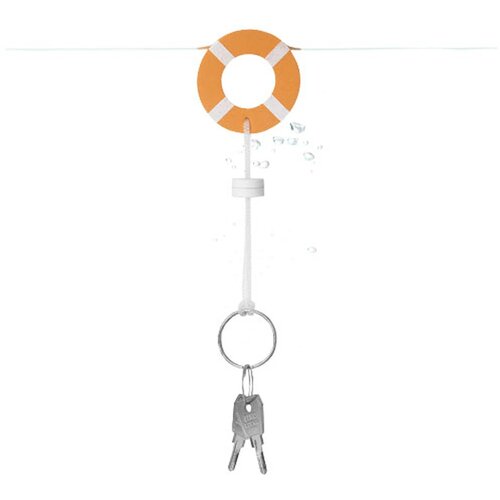 Buoy drijvende sleutelhanger Oranje,Wit Oranje, Wit