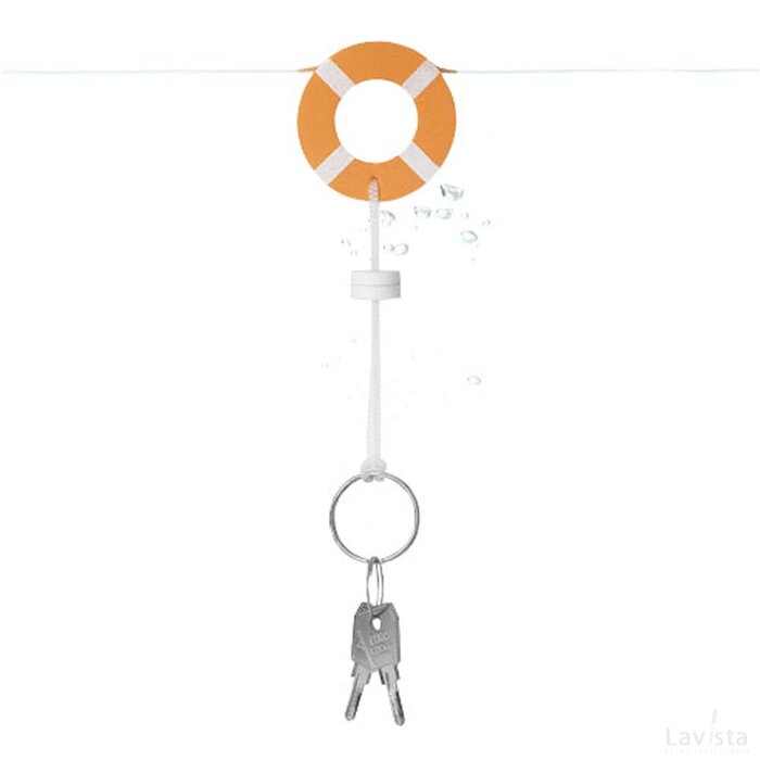 Buoy drijvende sleutelhanger Oranje,Wit Oranje, Wit